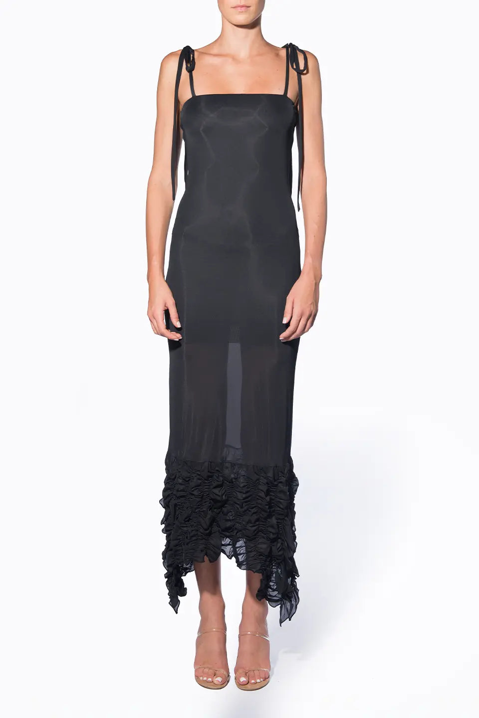 Black Midi Smock Dress | Midi dresses Collection 2024 | Maison D'Vie Black Midi Smock Dress | Midi dresses Collection 2024 | Maison D'Vie