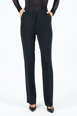 Federica Tosi | Black Mid-Waist Trouser