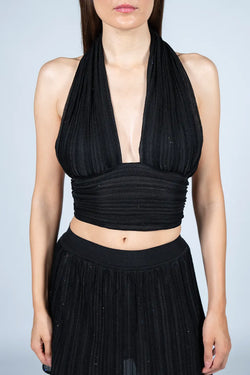 Kukhareva London | Isla Top Black Sequence