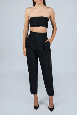 Federica Tosi | Black High Waist Trouser, alternative view