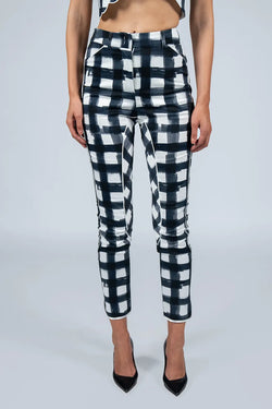 Vivetta | Blue Checkered Pants, alternative view