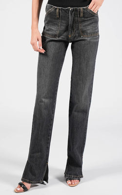 Avavav | Stonewash Low Waist Jeans, alternative view