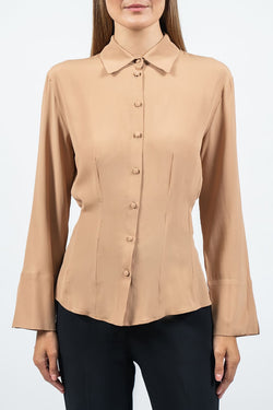 Federica Tosi | Caramel Silk Blend Shirt