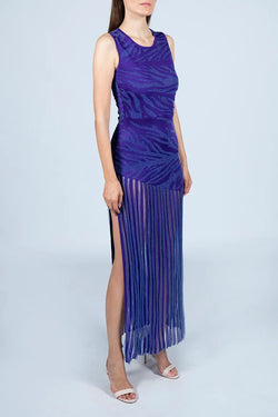 Kukhareva London | Diana Dress Deep Purple, alternative view