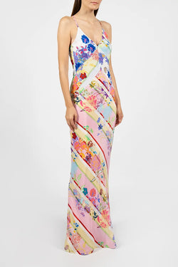 Borgo de Nor | Olive Crepe Maxi Dress, alternative view