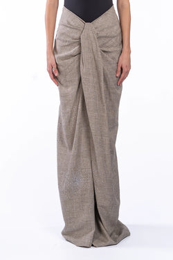 Giuseppe Di Morabito | Beige Draped Trousers