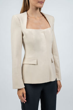 Federica Tosi | Beige Corset Jacket, alternative view