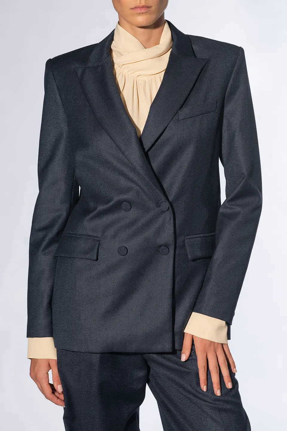 Shop online trendy Blue Women blazers, Jacket from Federica Tosi Fashion designer. Product gallery 1