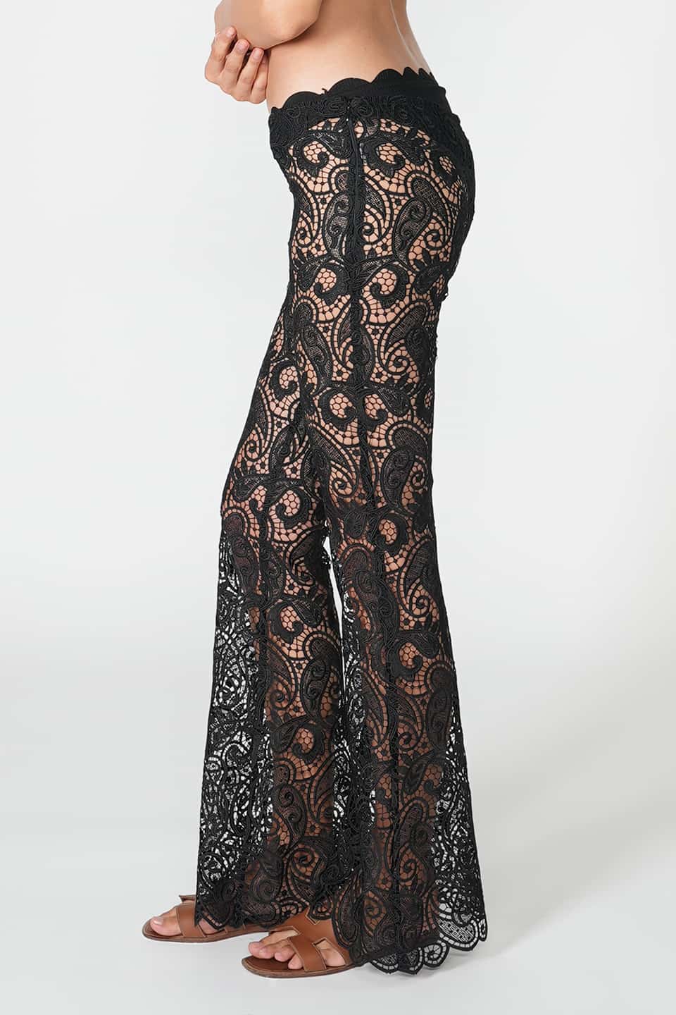 Designer Black Women pants, shop online with free delivery in Dubai. Product gallery 3