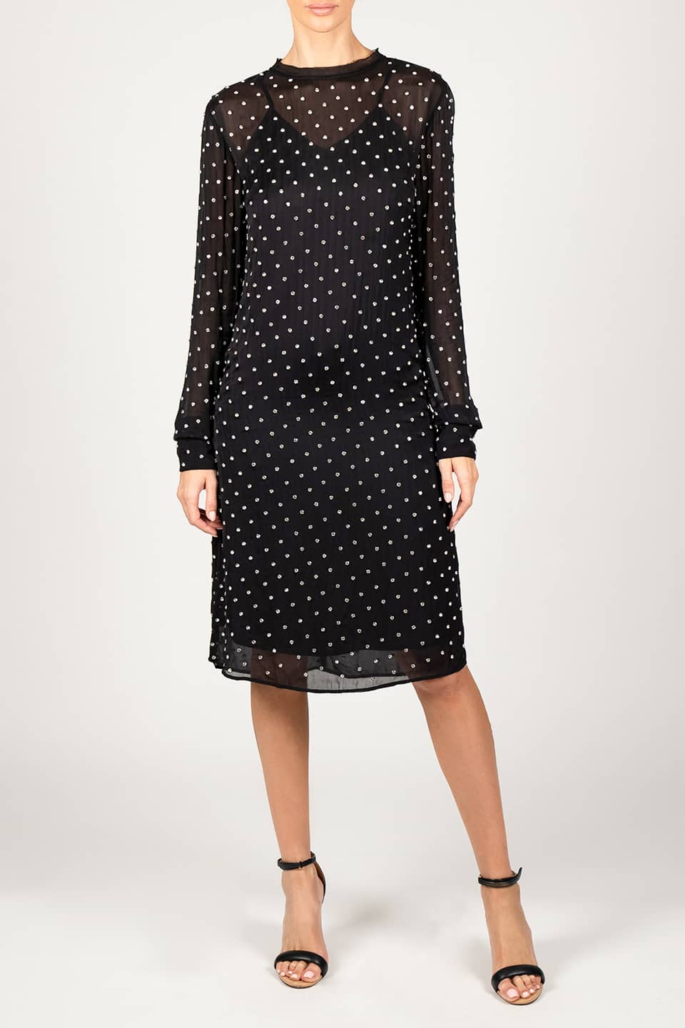 Shop online trendy Black Midi dresses from Dodo Bar Or Fashion designer. Product gallery 1