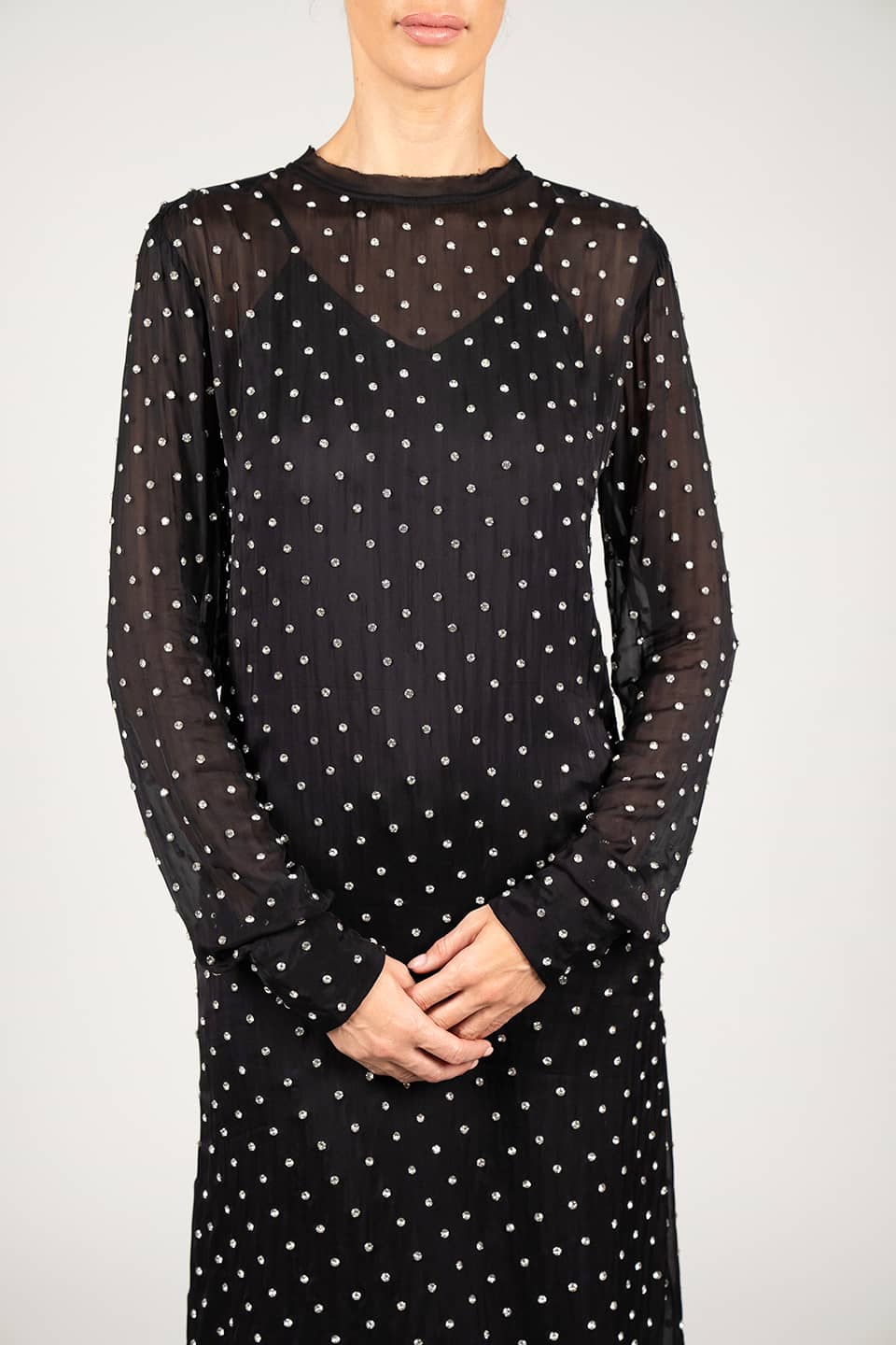 Designer Black Midi dresses, shop online with free delivery in UAE. Product gallery 5