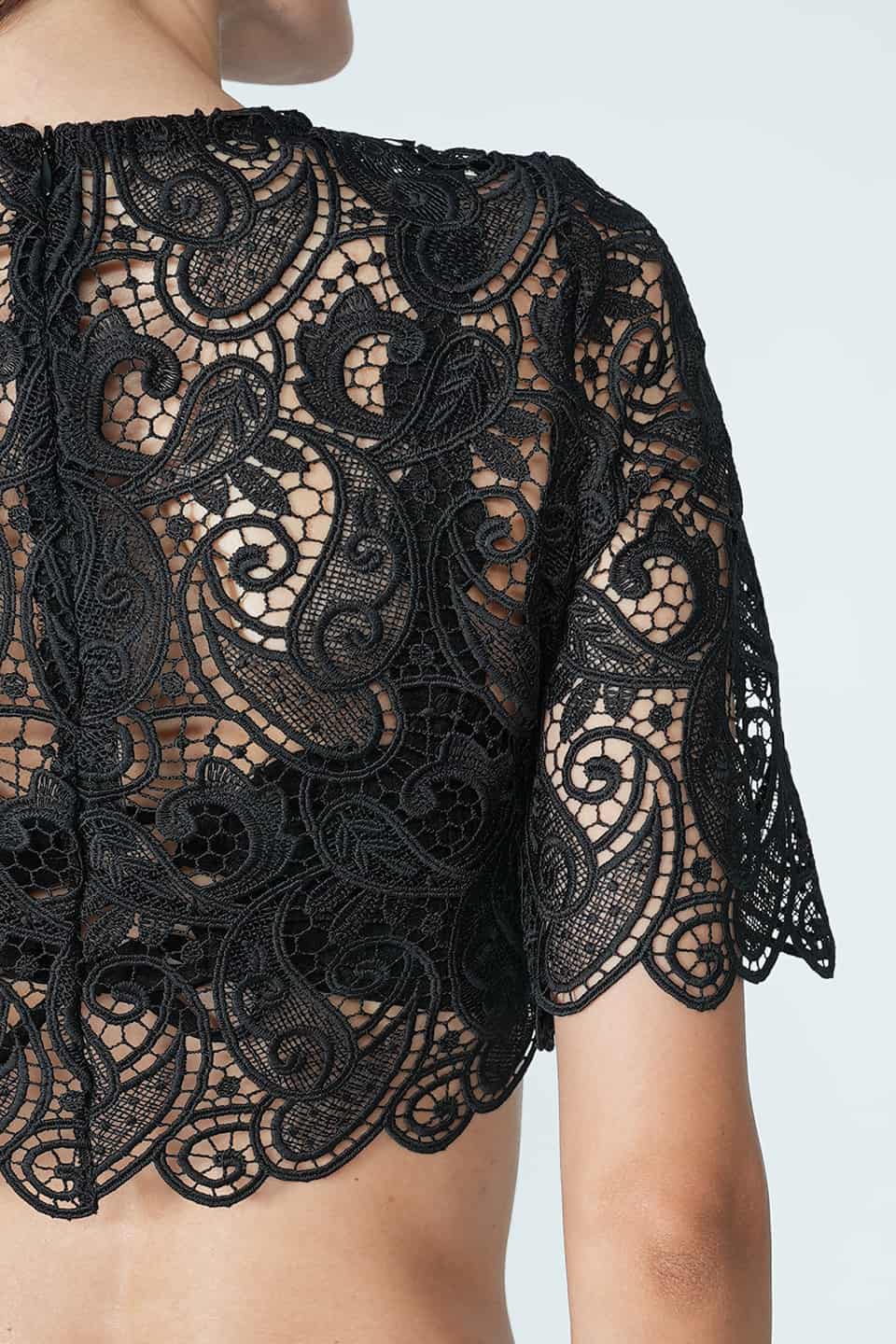 Designer Black Women short sleeve, shop online with free delivery in UAE. Product gallery 5