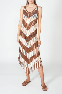 Dodo Bar Or | Mellor Dress Brown/Cream