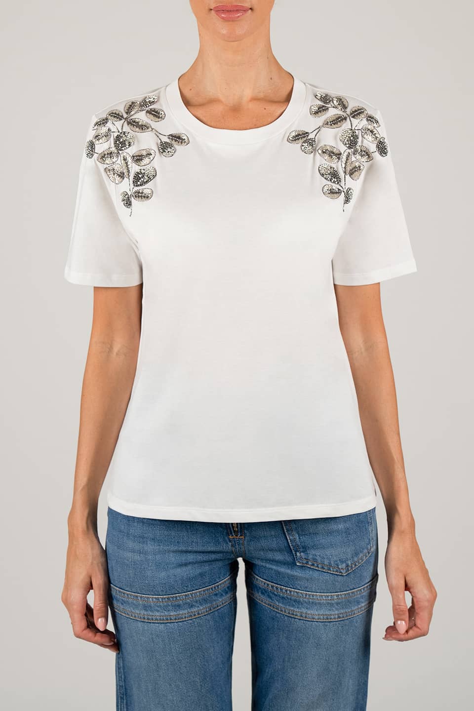 Shop online trendy White T-shirt from Dodo Bar Or Fashion designer. Product gallery 1