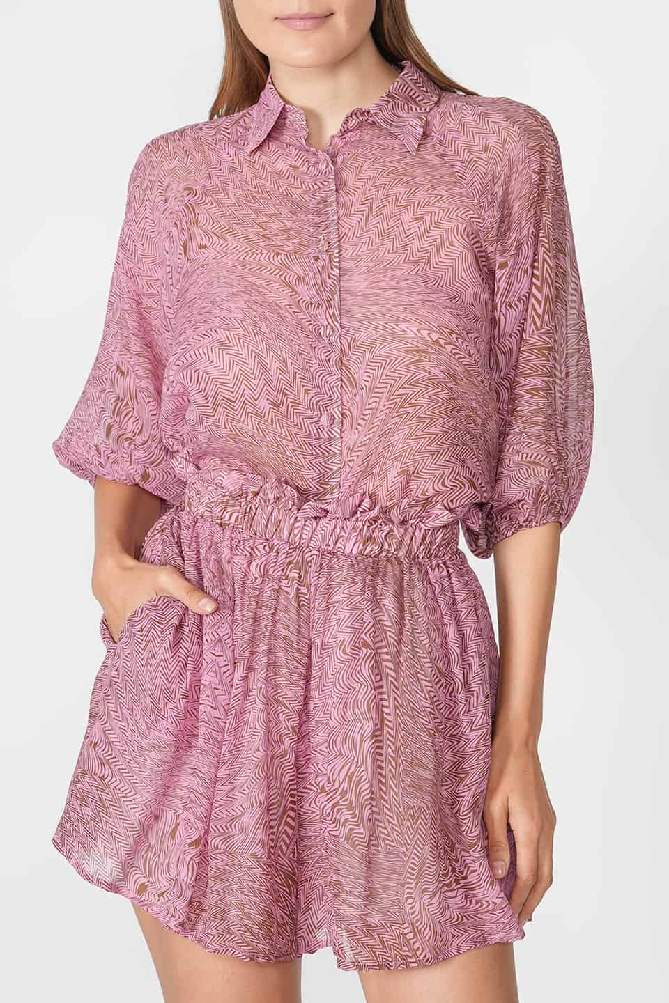 Designer Pink Women short sleeve, shop online with free delivery in UAE. Product gallery 4