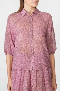 Federica Tosi | Abstract-print Silk Shirt