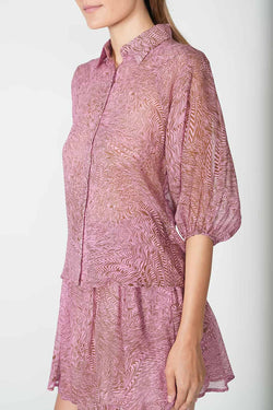 Federica Tosi | Abstract-print Silk Shirt, alternative view