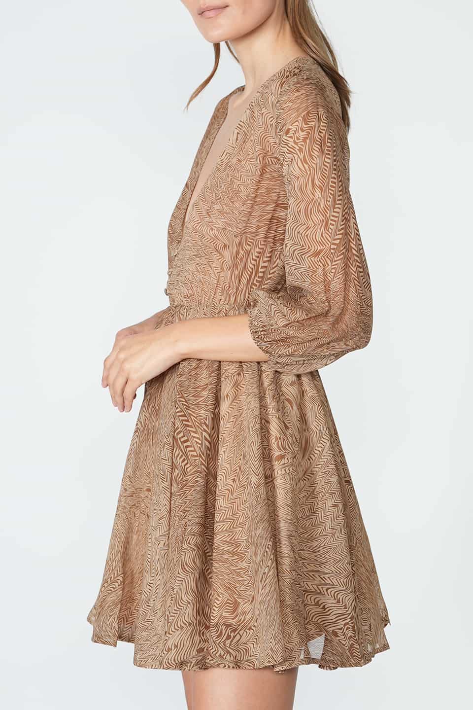 Designer Chocolate Mini dresses, shop online with free delivery in Dubai. Product gallery 3