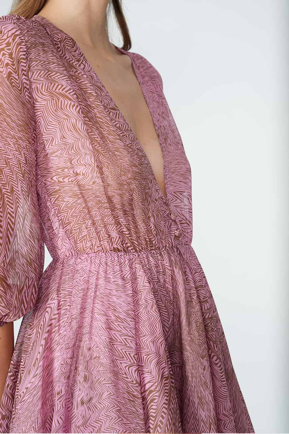 Designer Pink Mini dresses, shop online with free delivery in UAE. Product gallery 4