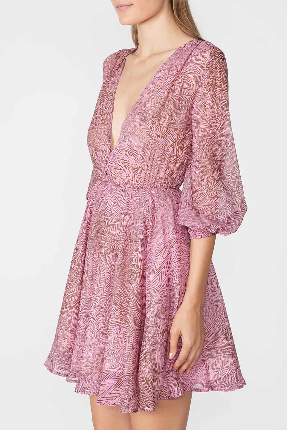 Designer Pink Mini dresses, shop online with free delivery in Dubai. Product gallery 3