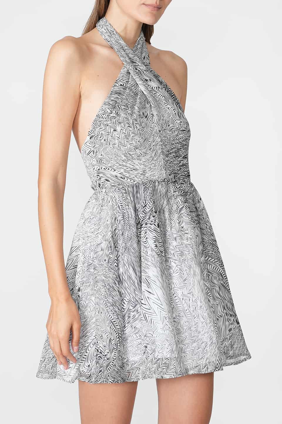 Designer Black/White Mini dresses, shop online with free delivery in UAE. Product gallery 2