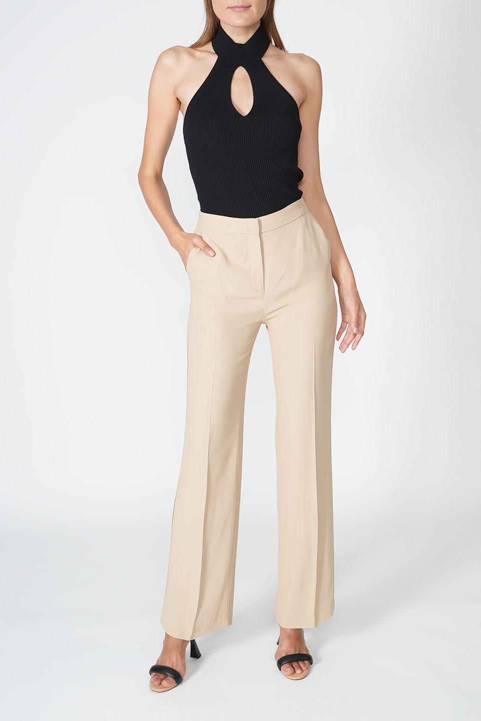 Designer Beige Women pants, shop online with free delivery in UAE. Product gallery 2