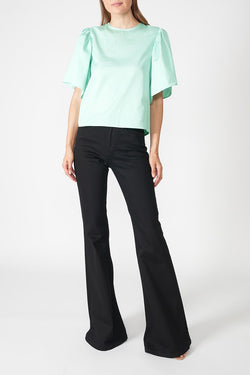 Federica Tosi | Wide Sleeve T-Shirt Acqua Verde, alternative view