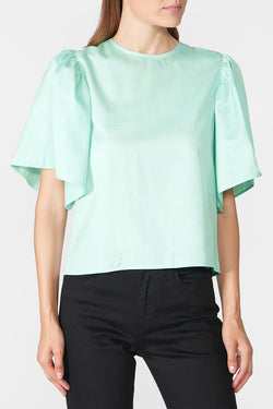 Federica Tosi | Wide Sleeve T-Shirt Acqua Verde