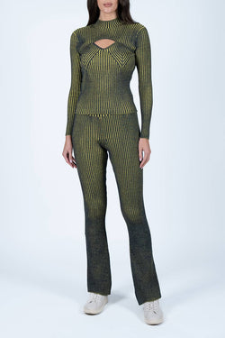 Vivetta | Yellow Knit Trousers, alternative view