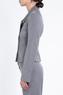 Avavav | Grey Blazer Pinstripe Button, alternative view