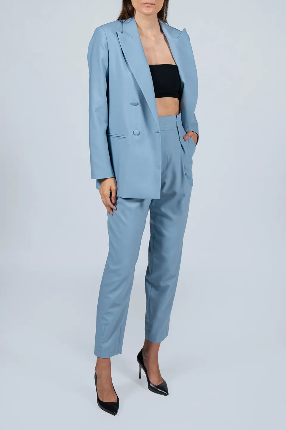 Designer Blue Women blazers, Jacket, shop online with free delivery in Dubai. Product gallery 3