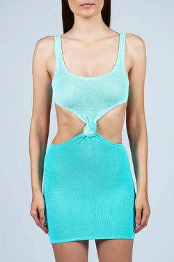 MC2 Saint Barth | Kim Crinkled Mini Dress Mint