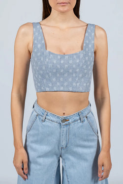 Federica Tosi | Denim Crop Top