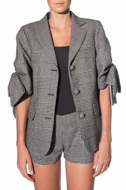 Vivetta | Grey Jacket with Bow Sleeves