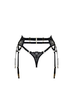 Bordelle | Mari High Waist Thong Black, alternative view