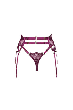 Bordelle | Mari High Waist Thong Magenta, alternative view