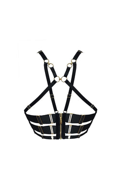 Bordelle | Mari Longline Bodice Bra Black, alternative view