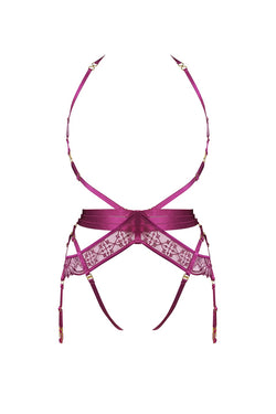 Bordelle | Mari Suspender Harness Magenta