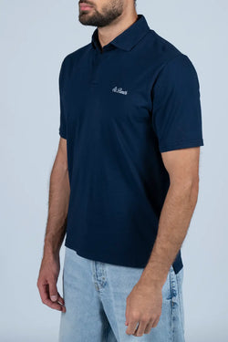 MC2 Saint Barth | Brighton Cotton Polo Shirt Navy Blue, alternative view
