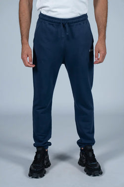 MC2 Saint Barth | Bolt Cotton Fleece Long Pants Navy Blue
