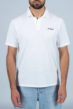 MC2 Saint Barth | Brighton Cotton Polo Shirt White