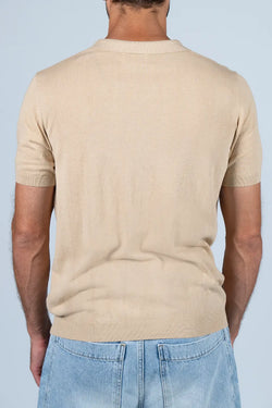 MC2 Saint Barth | Sloan Cotton Polo Shirt Beige, alternative view