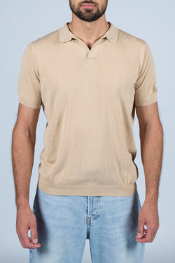 MC2 Saint Barth | Sloan Cotton Polo Shirt Beige