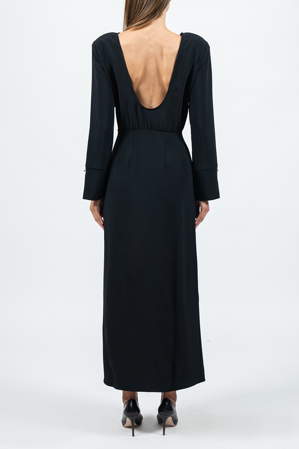 Designer Black Midi dresses, shop online with free delivery in UAE. Product gallery 4