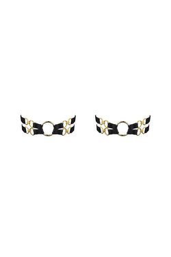 Bordelle | Nara Bondage Garters Black