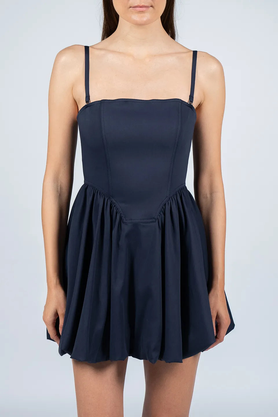 Shop online trendy Blue Mini dresses from Vivetta Fashion designer. Product gallery 1
