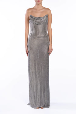 Giuseppe Di Morabito | Crystal Draped Maxi Dress