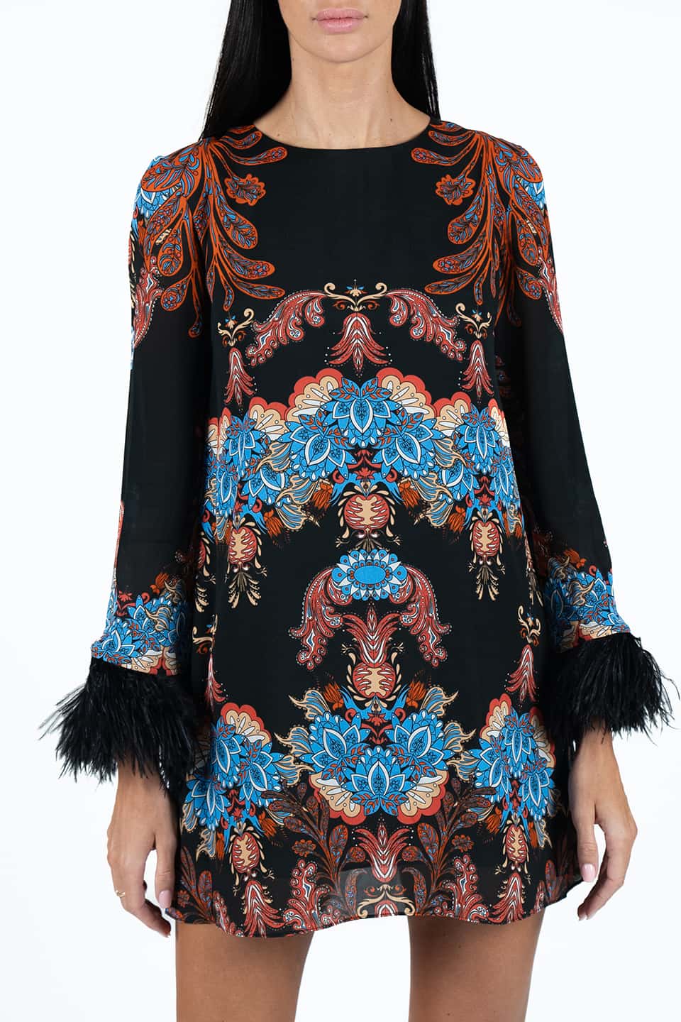 Shop online trendy Blue Mini dresses from Borgo de Nor Fashion designer. Product gallery 1