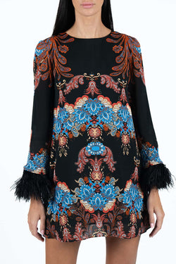 Borgo de Nor | Cocoa Crepe Dress Regina Blue