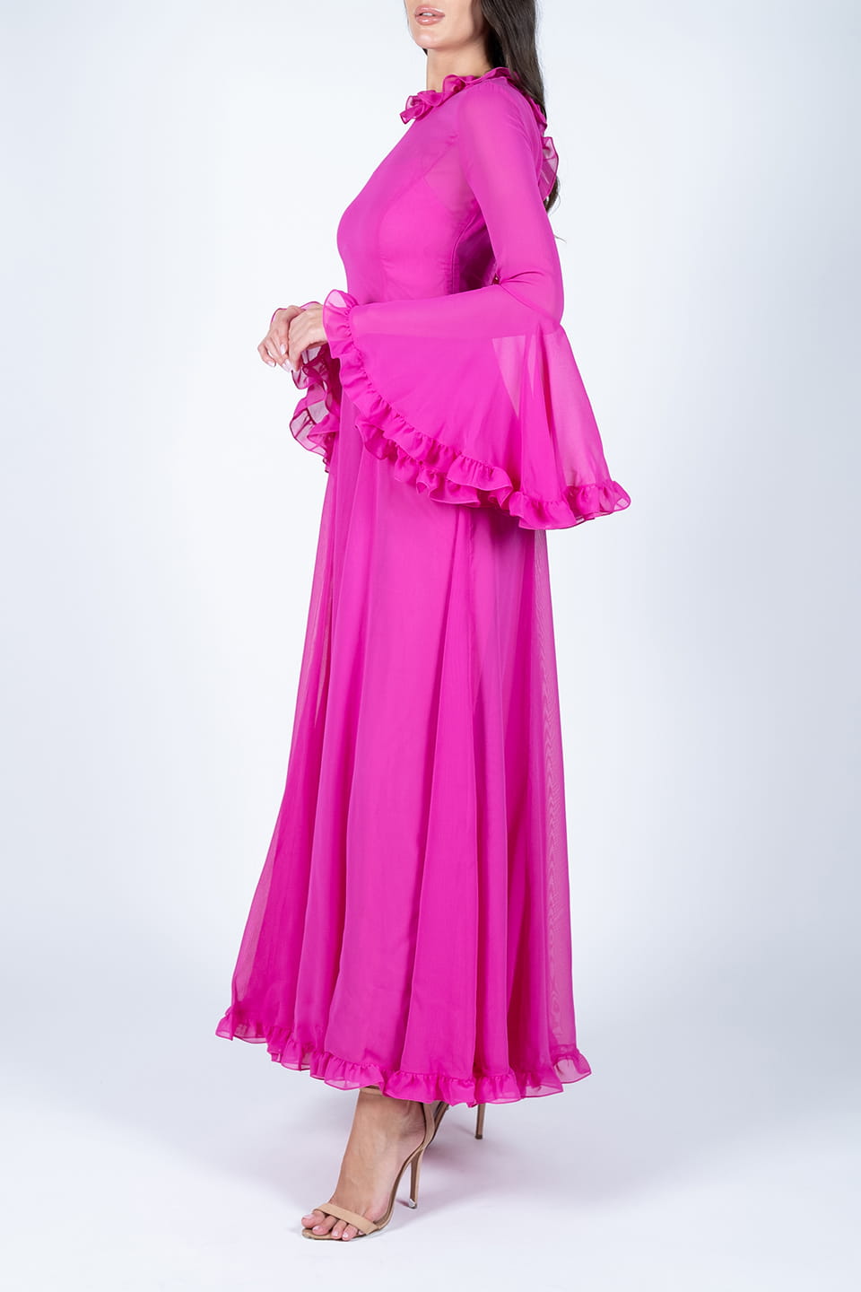 Designer Pink Maxi dresses, shop online with free delivery in UAE. Product gallery 6